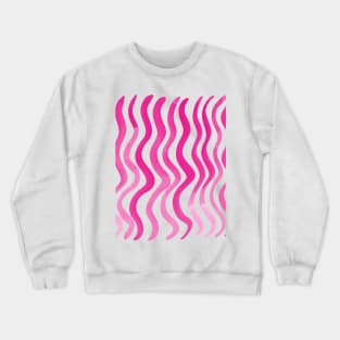 Wavy lines - pink Crewneck Sweatshirt